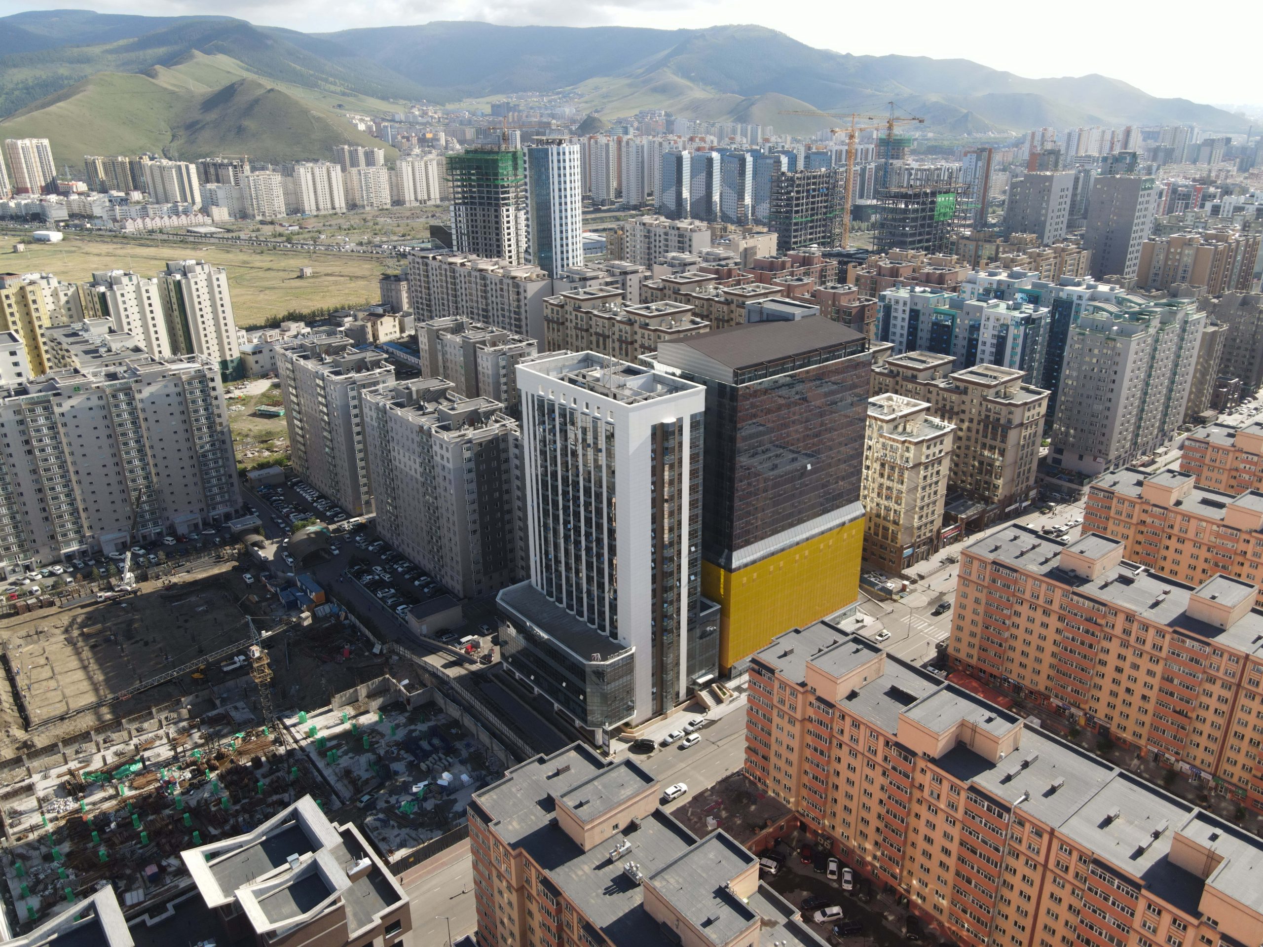 Exterior view of the MaySeven building in Ulaanbaatar